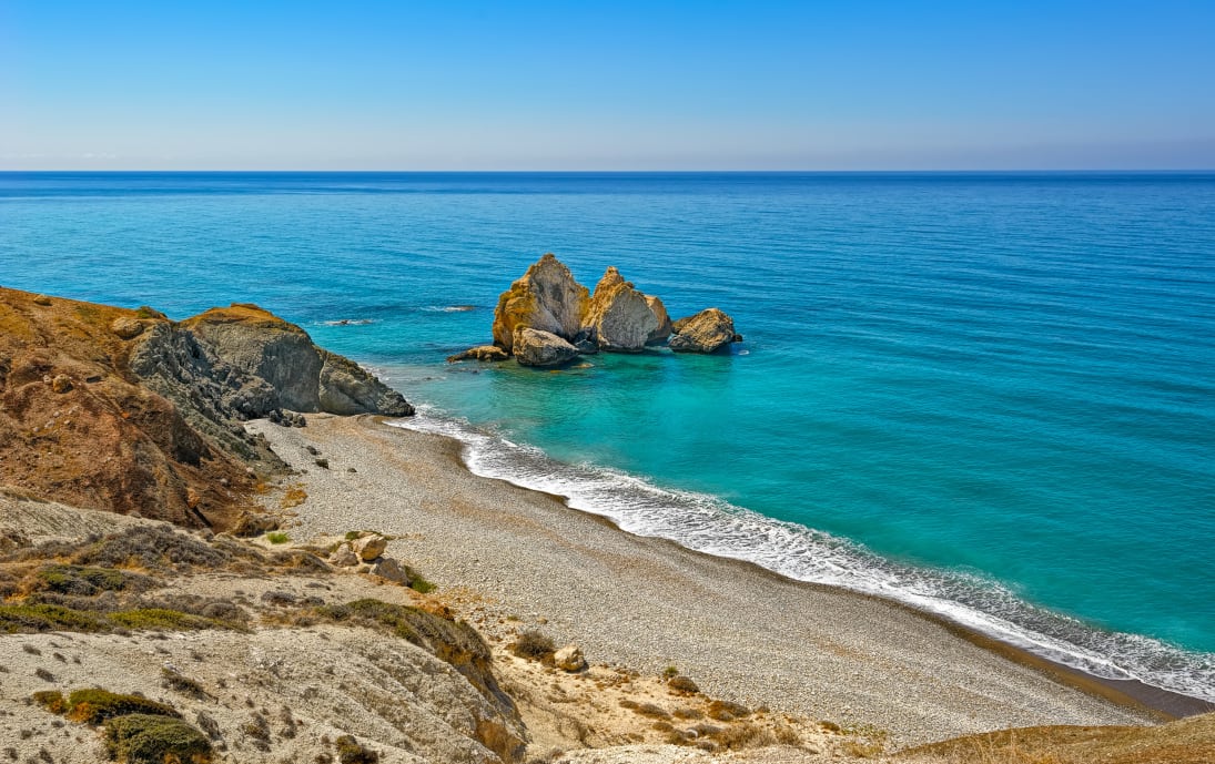 Serene Paphos beach