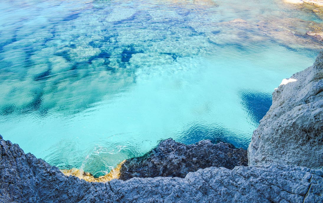 Luminous sea in Cyprus