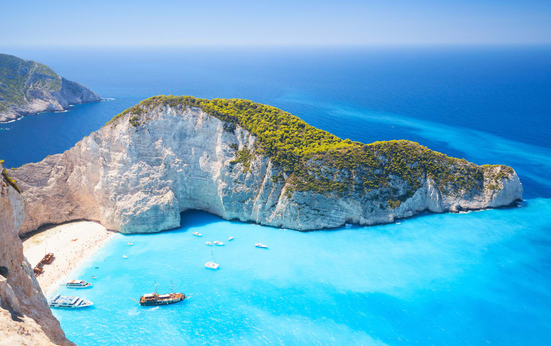 Smuggler's Cove on Zakynthos, Greece