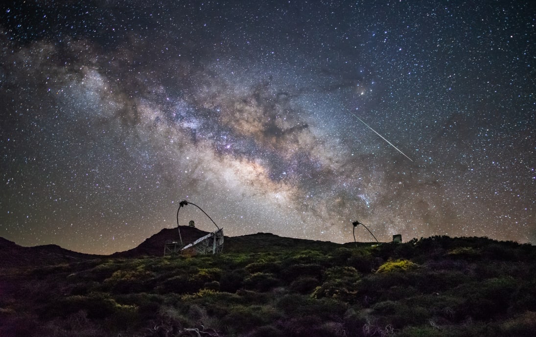 Milky Way at night on La Palma