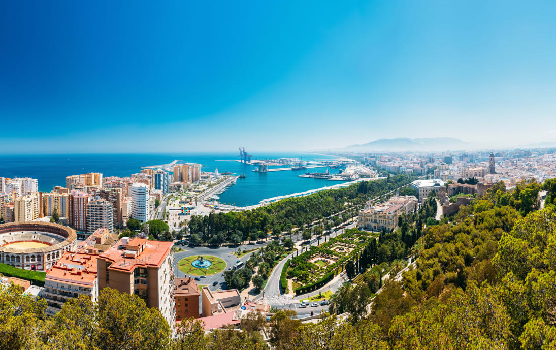 Malaga from above