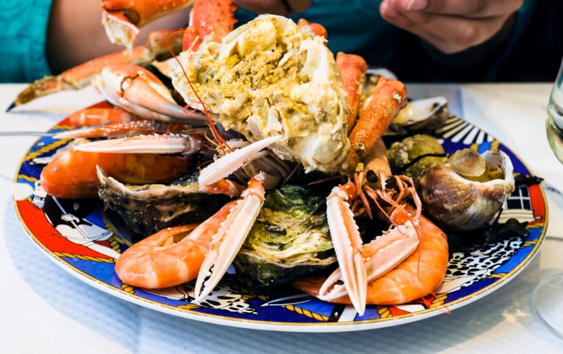 Seafood platter