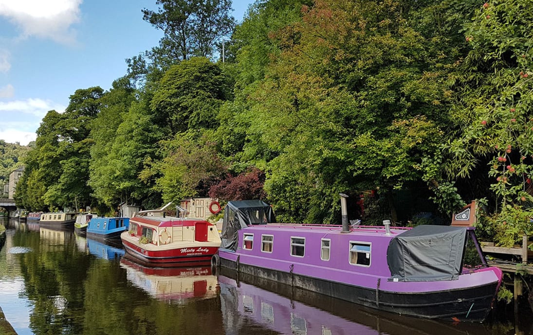 Canal into Hebden Bridge