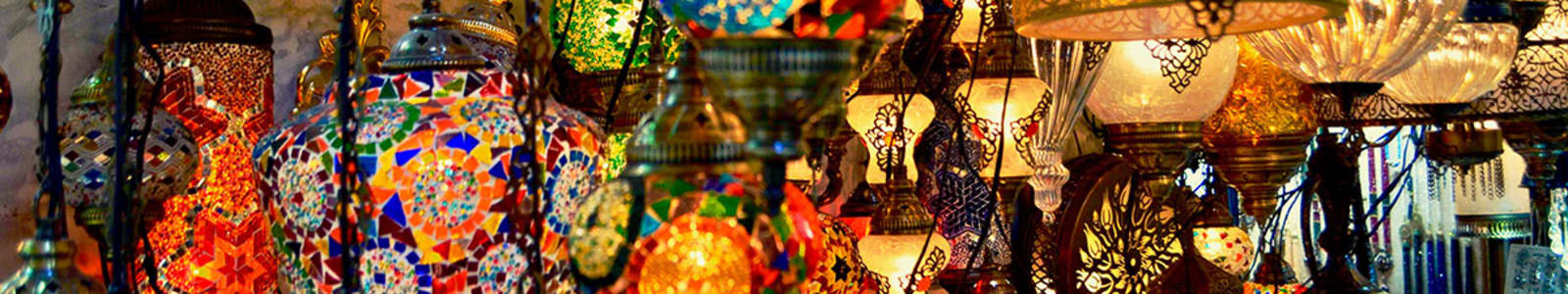 Colourful lanterns at the market
