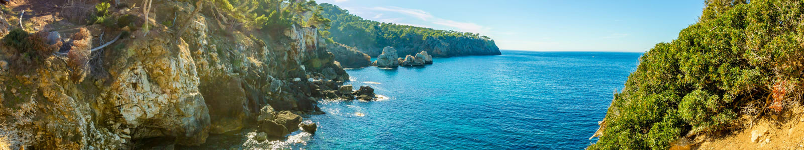 Remote Ibiza coastline