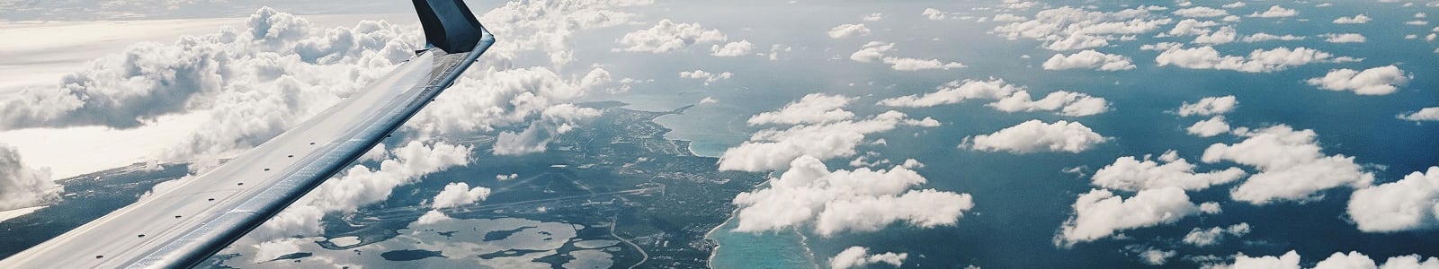 Flying over Bahamas