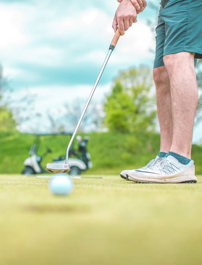 Shorts weather golfing in the Algarve, Portugal