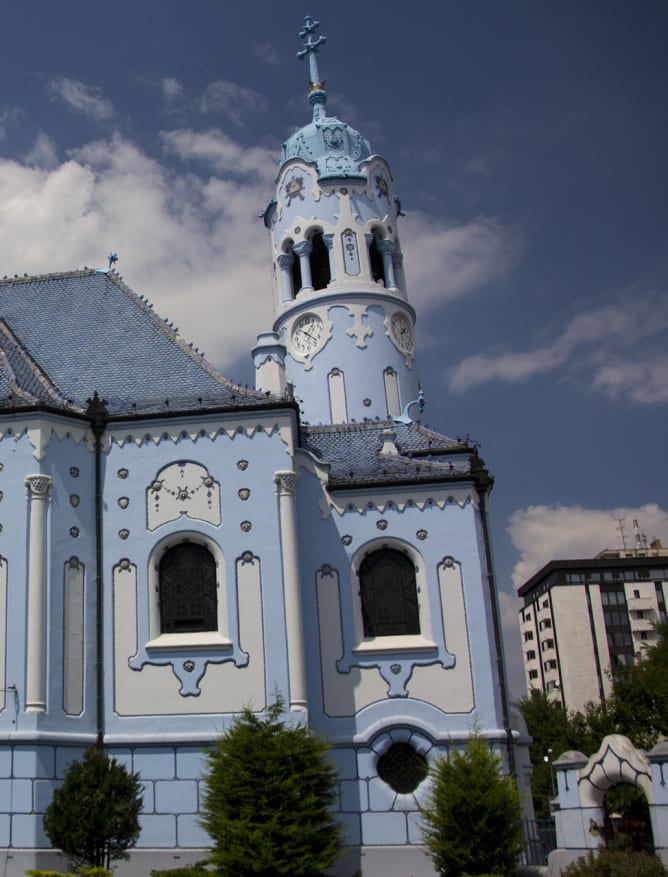 The Blue Church of Bratislava