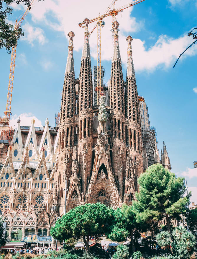 Sagrada Familia, designed by Gaudi