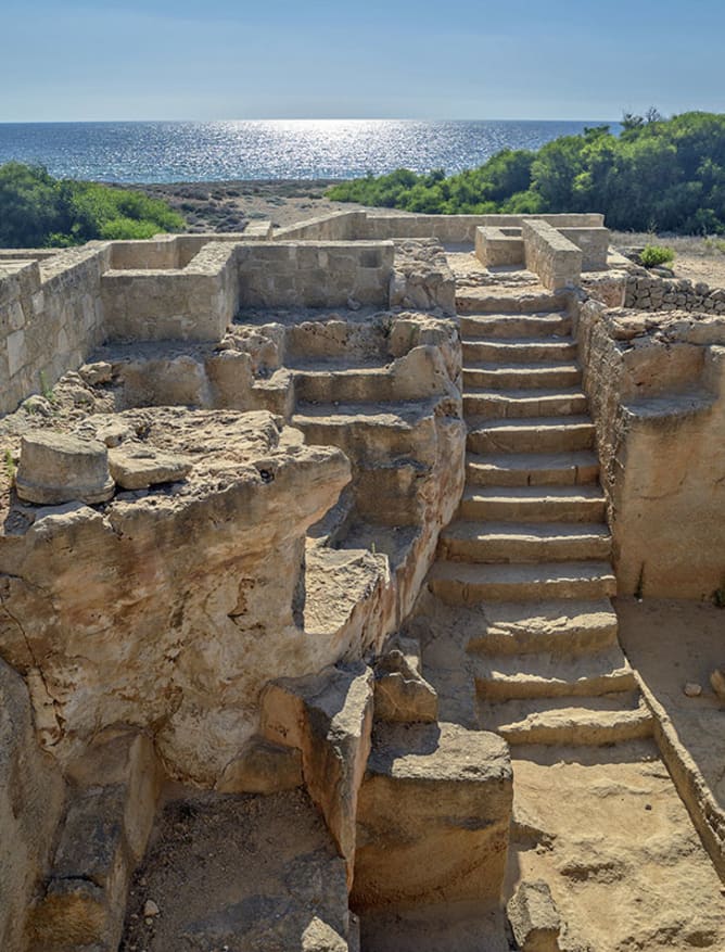 Seaside Paphos ruins