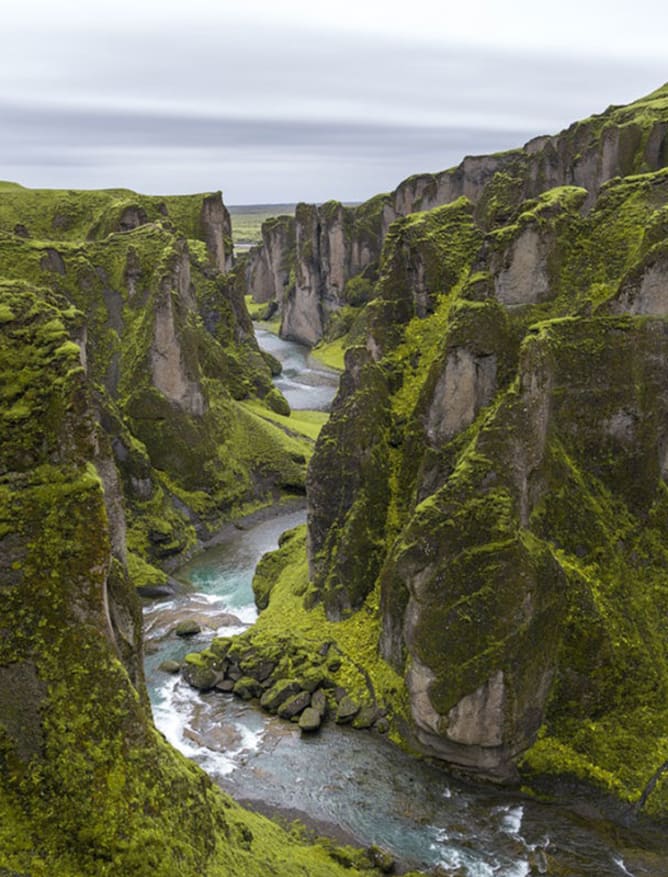 Fjaðrárgljúfur landscape