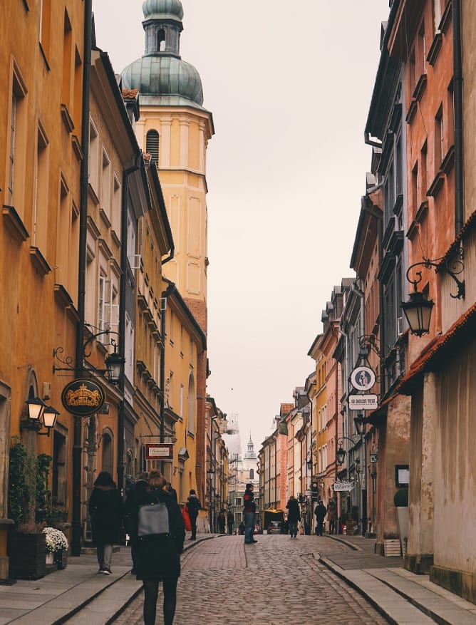 Old Town street, Warsaw