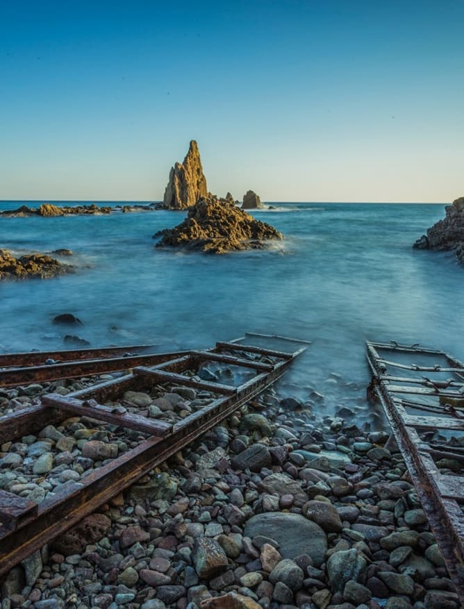 Cabo de Gata ladders into the ocean