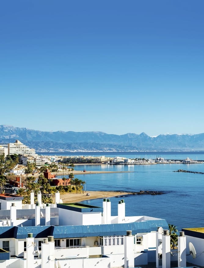 Coastal view of Malaga