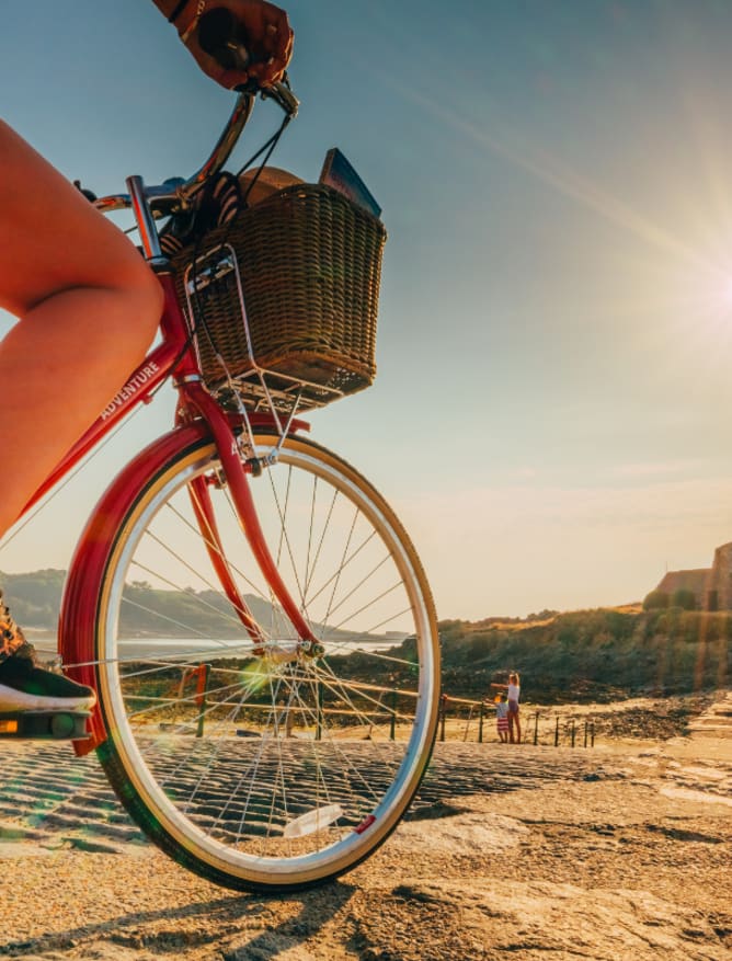 Cycling in Fort Grey, Guernsey