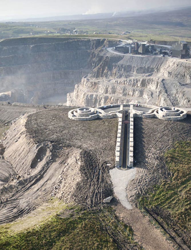 The Coldstones Cut from above