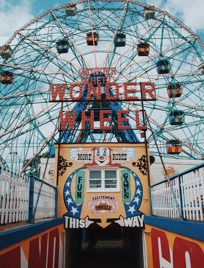 The Wonder Wheel at Coney Island