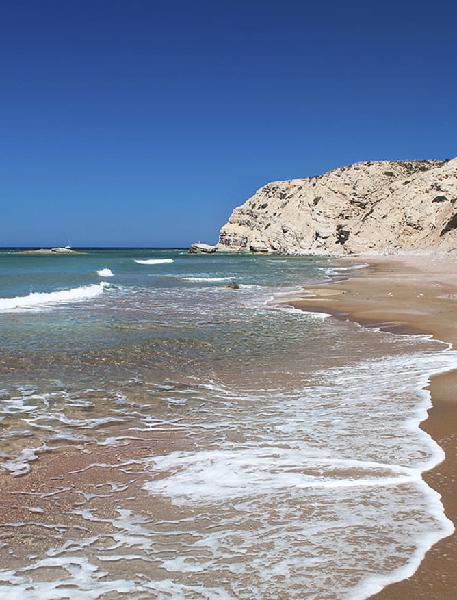 A relaxed Kos beach