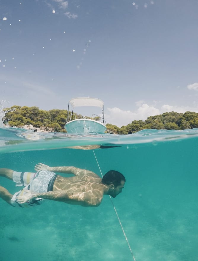 Swimming in Ciutadella de Menorca