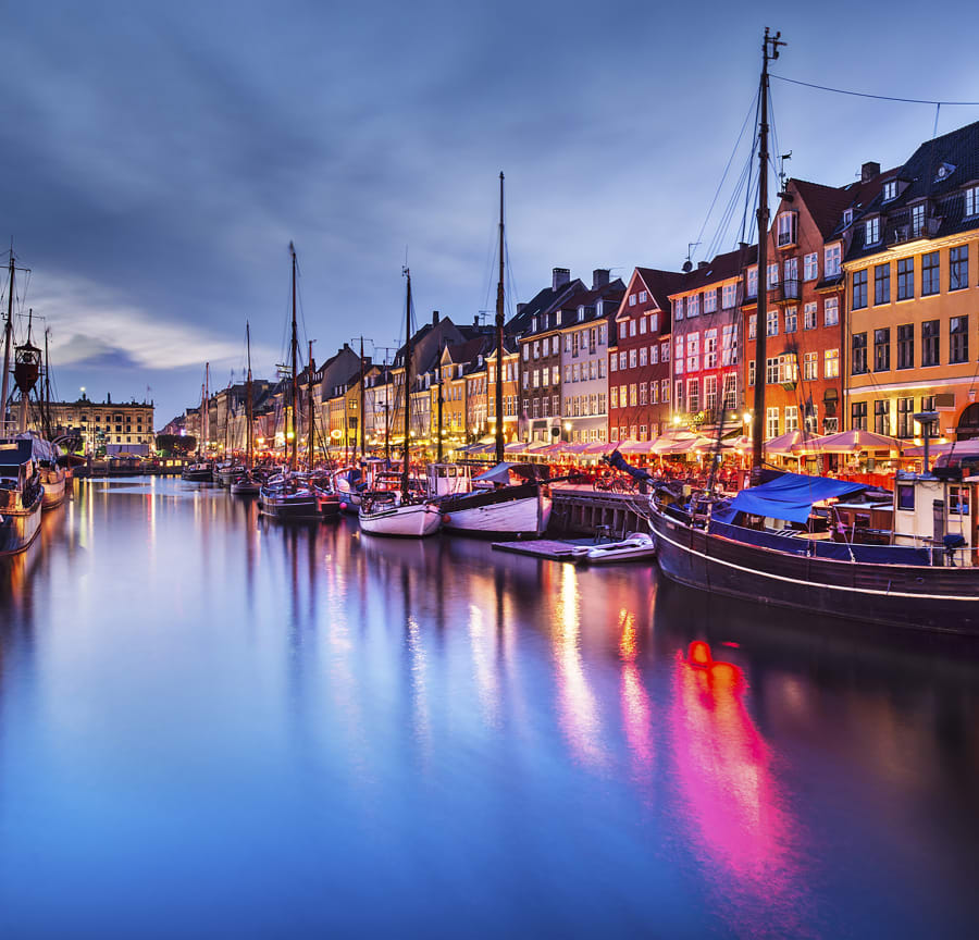 Copenhagen at night