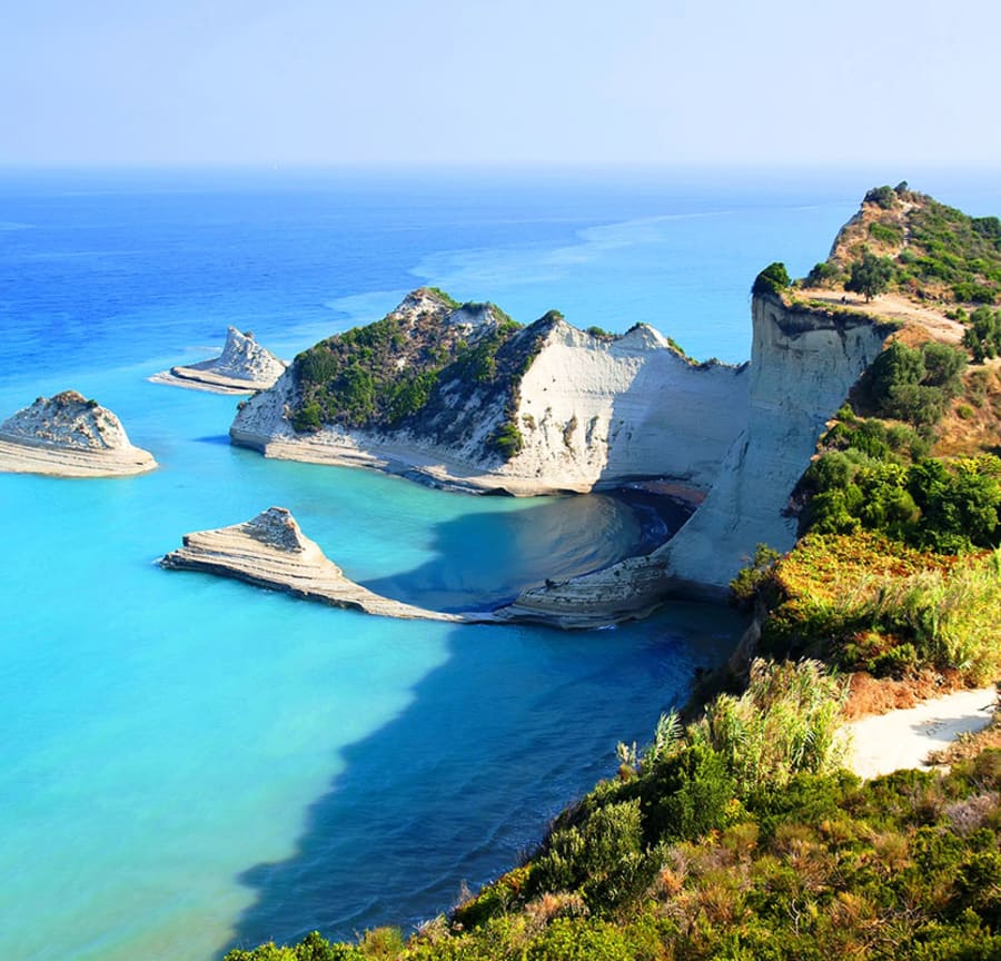 Corfu cliffside