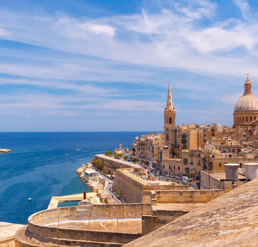 Seaside view from Valletta