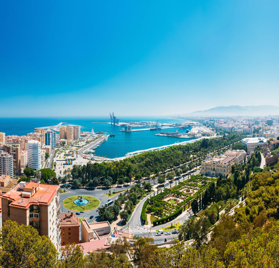 Malaga from above